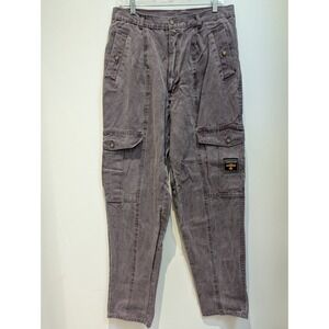 VTG 90s Expedition Royal Air‎ Wear Acid Washed Jeans Men's 34 Purple Cargo Denim